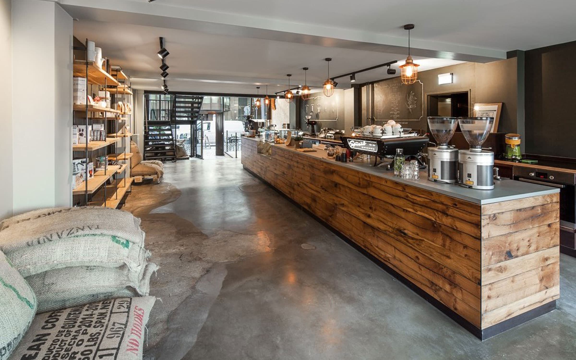 Interior of the coffee roastery