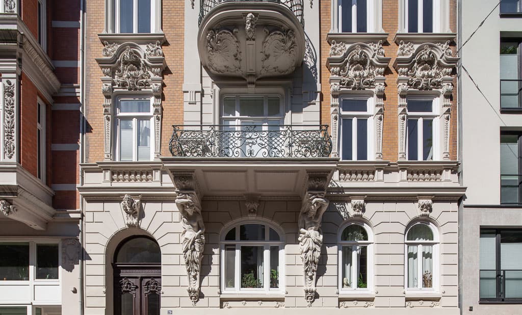 View of the building from the street