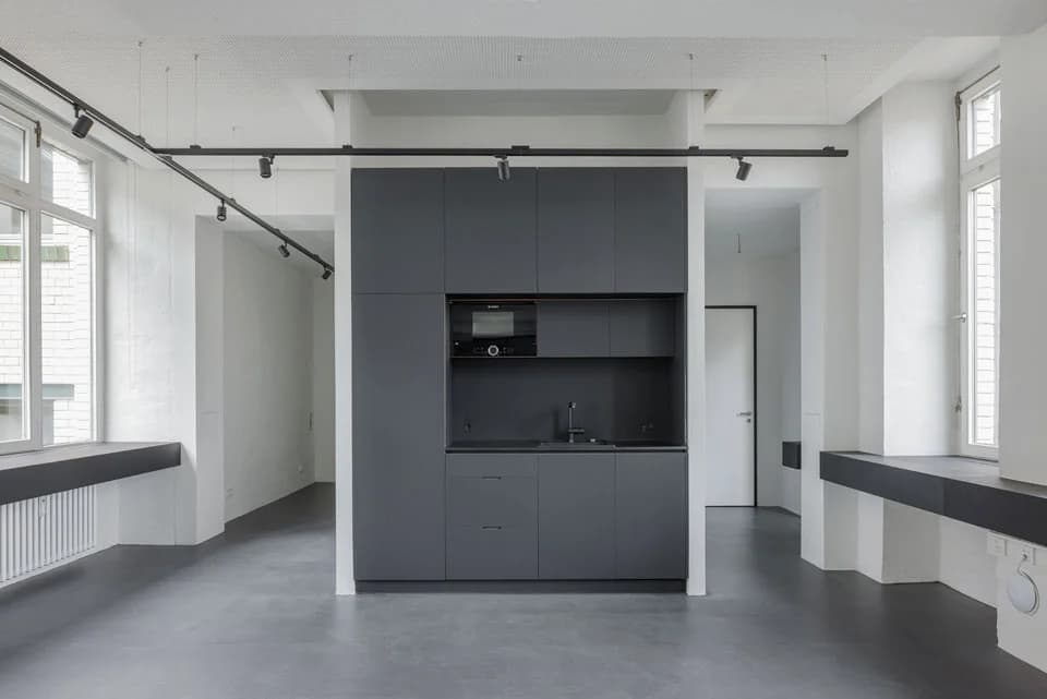 View of the open workspace