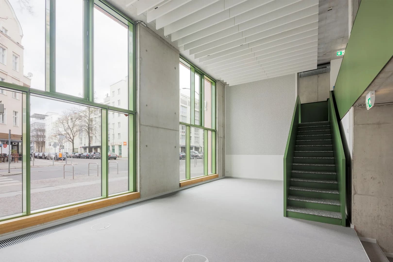 Wide shot of the Torhaus interior space